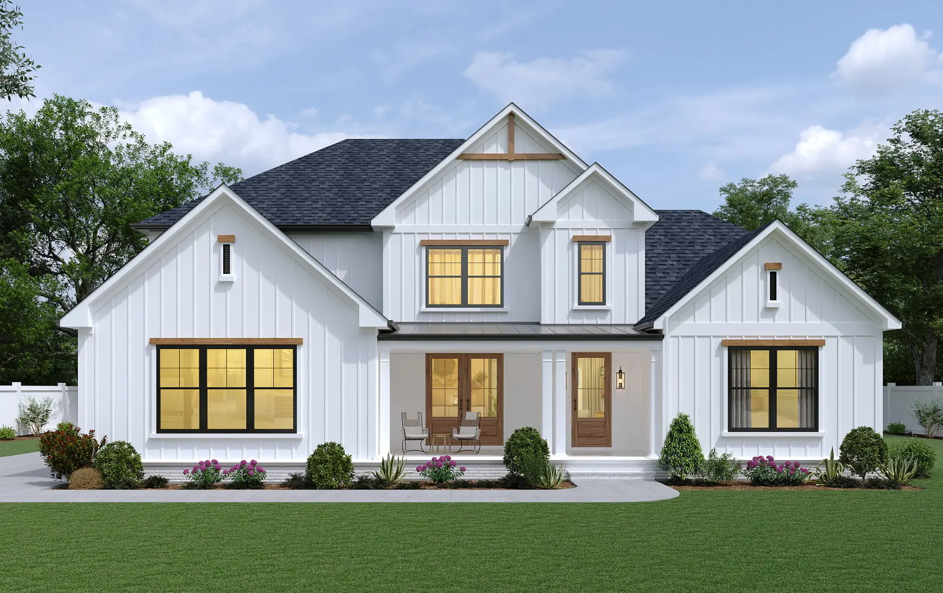 The Madison Front Elevation | Locke and Headley Homes | Estates of Carters Station