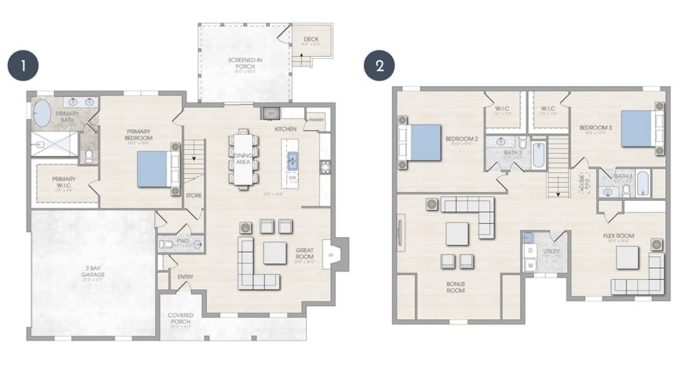 The MADISON floor plan | Locke and Headley Homes | Estates of Carters Station